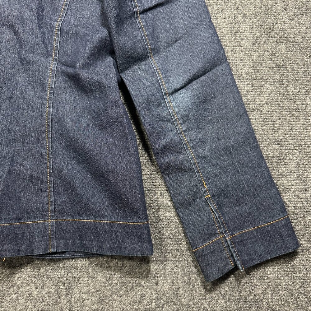 Vintage Anthropologie Jean Jacket Womens XS Blue Cotton Stretch Denim Pockets - Picture 7 of 11